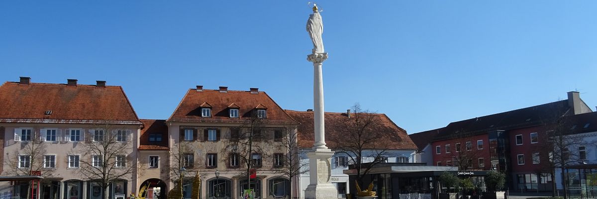 Frstenfeld, Hauptplatz mit Mariensule