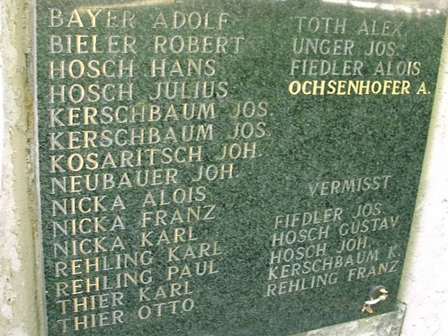 Bad Tatzmannsdorf, Kriegerdenkmal