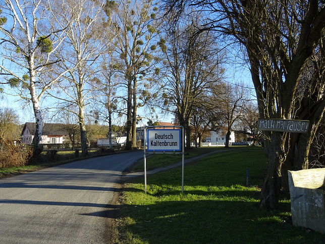 Dt. Kaltenbrunn, Ortstafel
