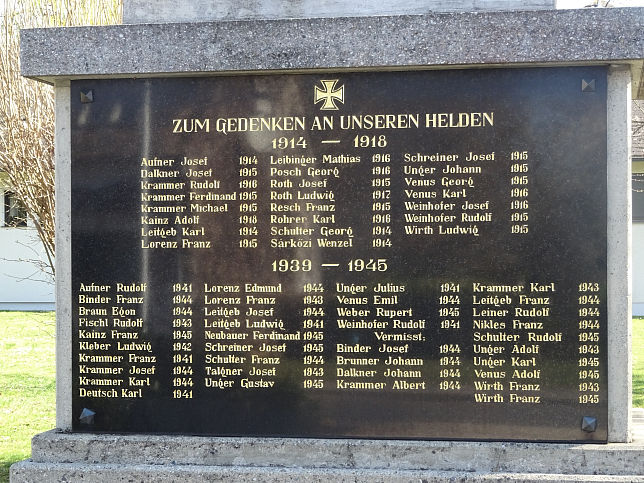 Dobersdorf, Kriegerdenkmal