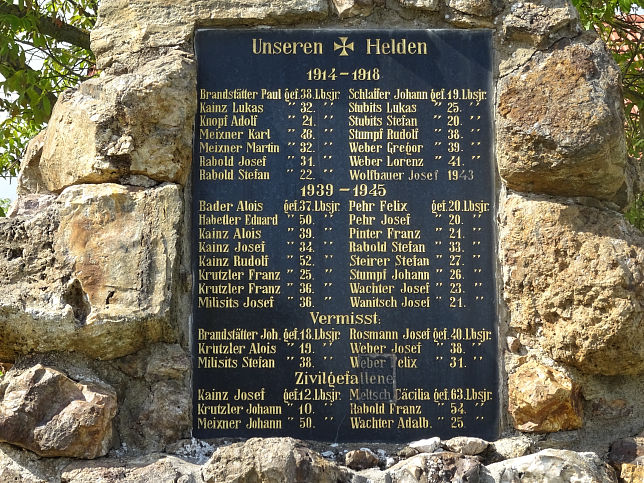 Eisenberg, Kriegerdenkmal