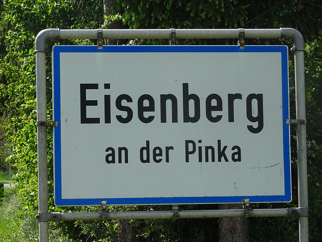 Eisenberg, Ortstafel