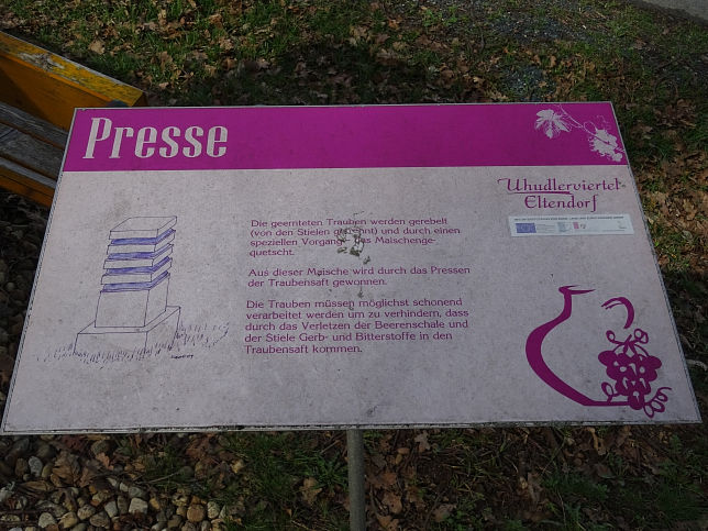 Eltendorf, Traubenpresse