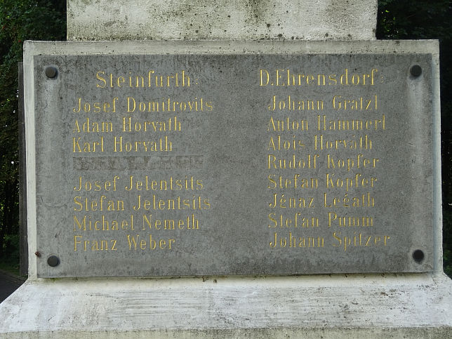 Gaas, Kriegerdenkmal