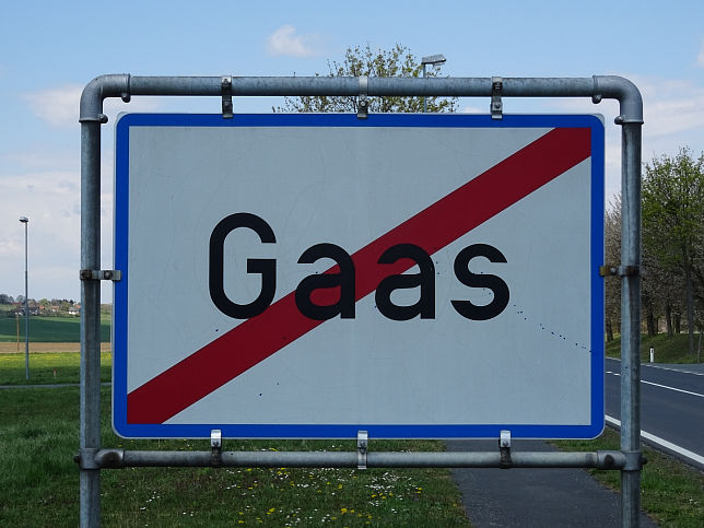 Gaas, Ortstafel