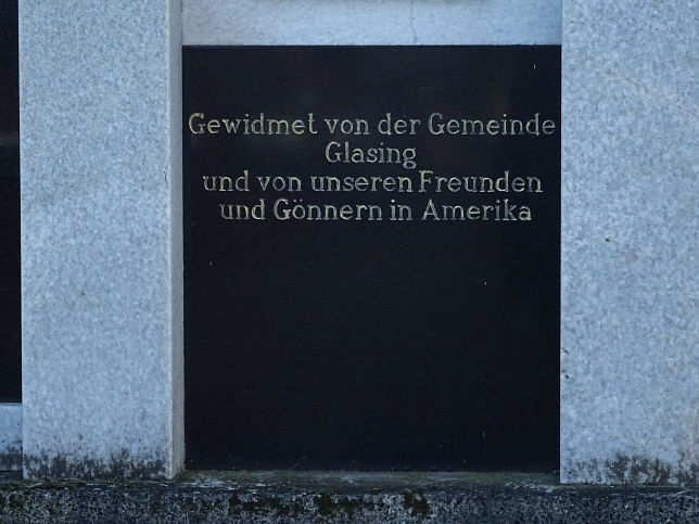 Glasing, Kriegerdenkmal