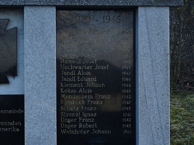 Glasing, Kriegerdenkmal