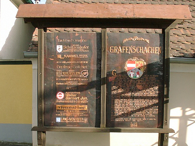 Grafenschachen, Infotafel