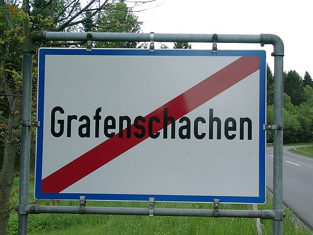 Grafenschachen, Ortstafel