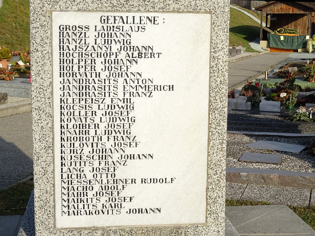 Gssing, Kriegerdenkmal
