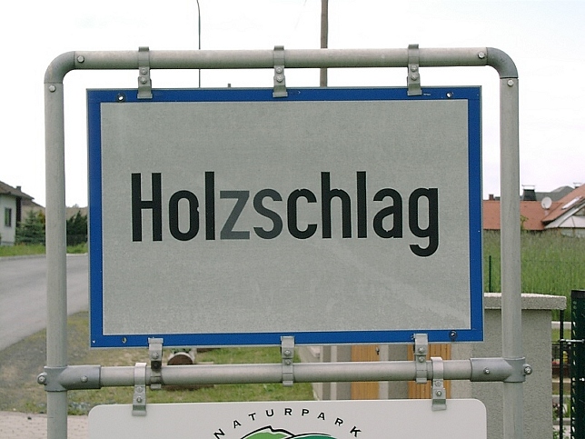 Holzschlag, Ortstafel