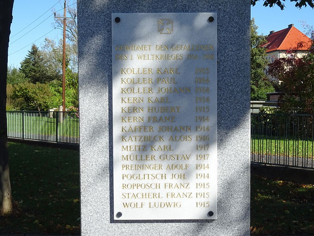 Minihof Liebau, Kriegerdenkmal