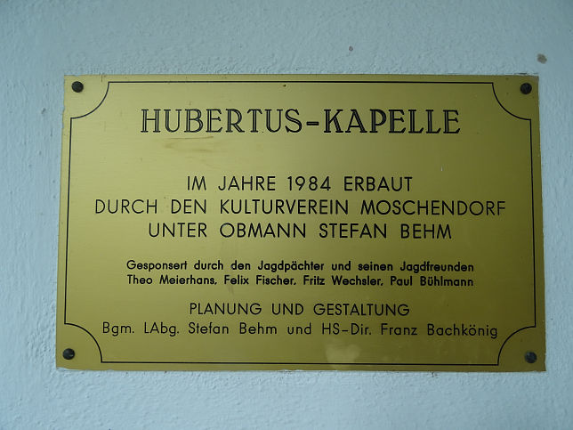 Moschendorf, Hubertus-Kapelle