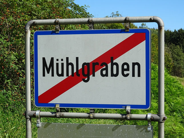 Mhlgraben, Ortstafel