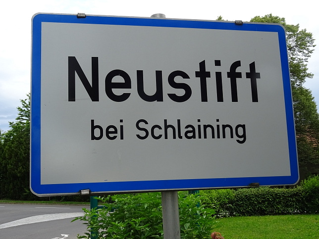 Neustift bei Schlaining, Ortstafel