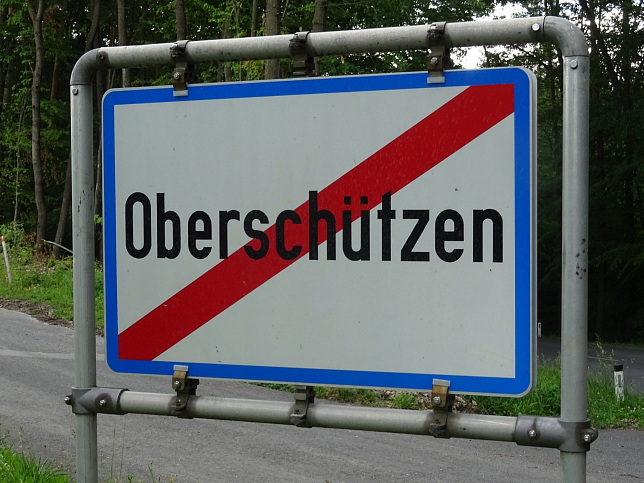 Obersch�tzen, Ortstafel