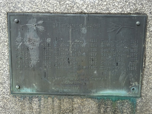 Obersch�tzen, Kriegerdenkmal