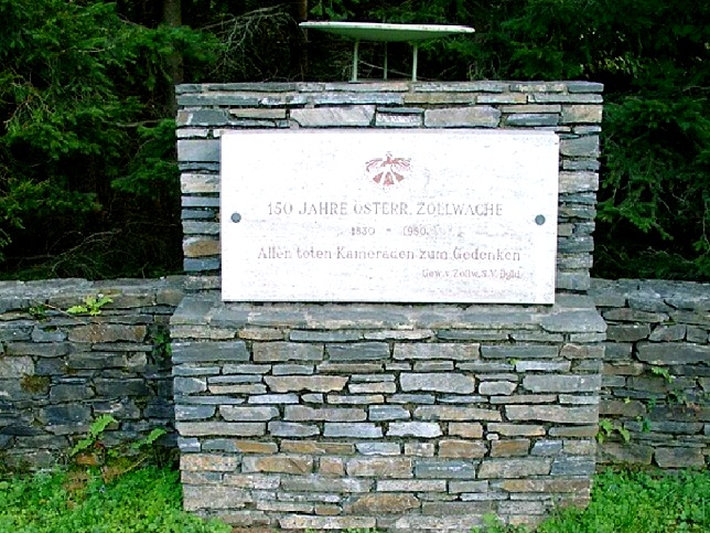 Rechnitz, Gedenkstein der Zollwache