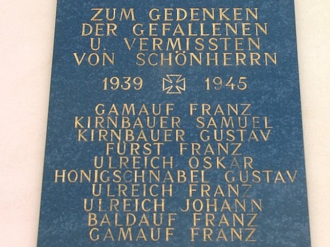 Schnherrn, Kriegerdenkmal