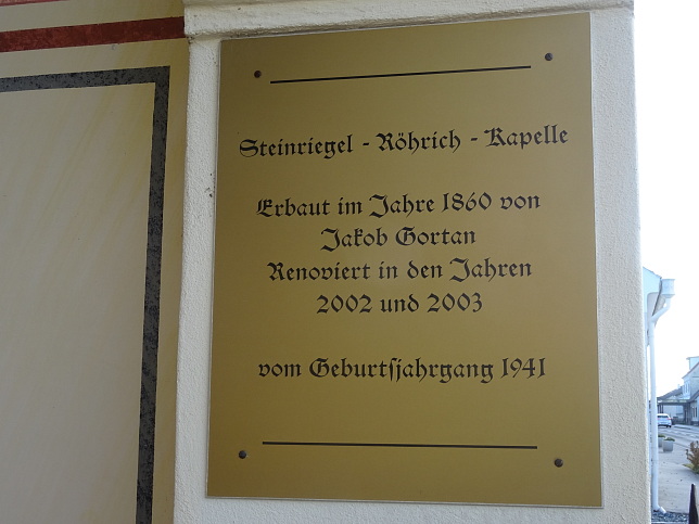 Stegersbach, Röhrich Kapelle