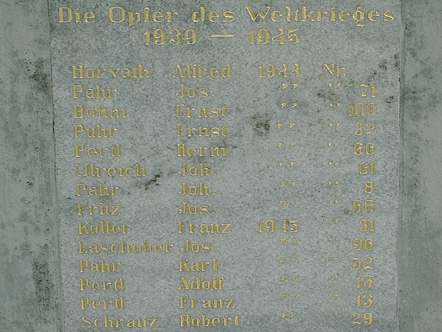 Stuben, Kriegerdenkmal