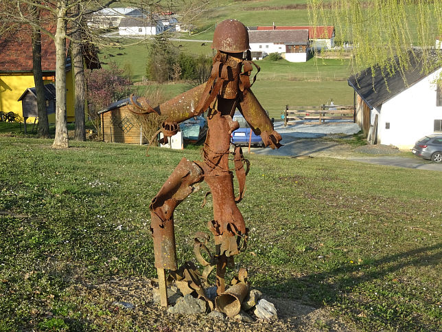 Tschanigraben, Skulptur aus Eisen