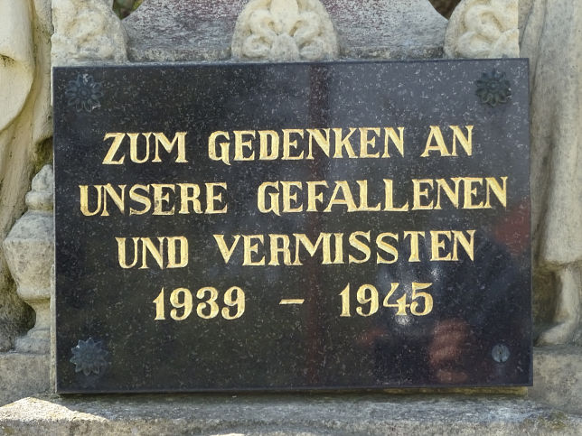 Tudersdorf, Kriegerdenkmal