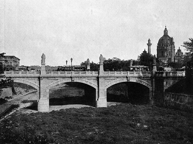 Ehemalige Elisabethbrcke ber den Wienfluss