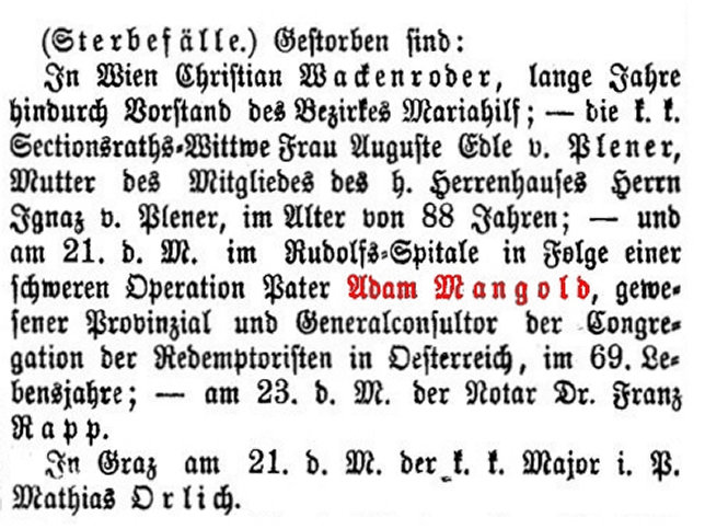 Ruhesttte der Redemptoristen