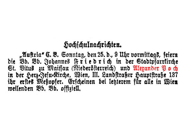 Alexander Poch Gedenktafel