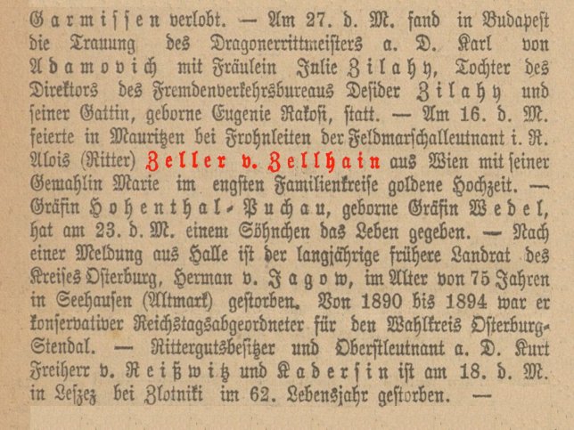 Marie Zeller von Zellhain