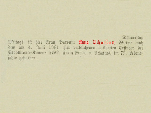 Baronin Anna Uchatius