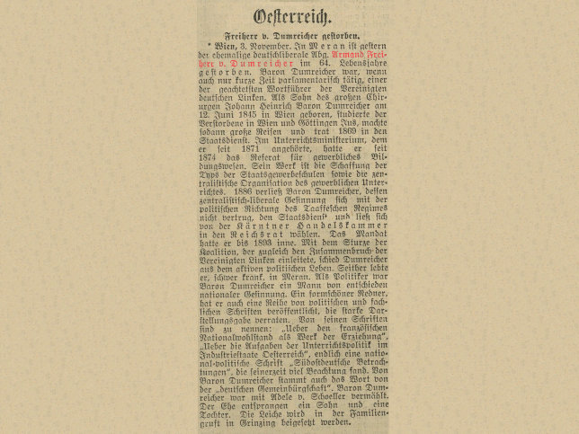Armand von Dumreicher