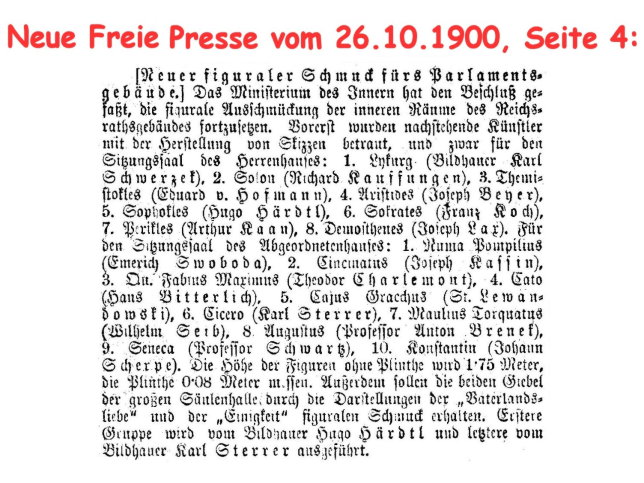 Figurale Ausschmckung Parlament