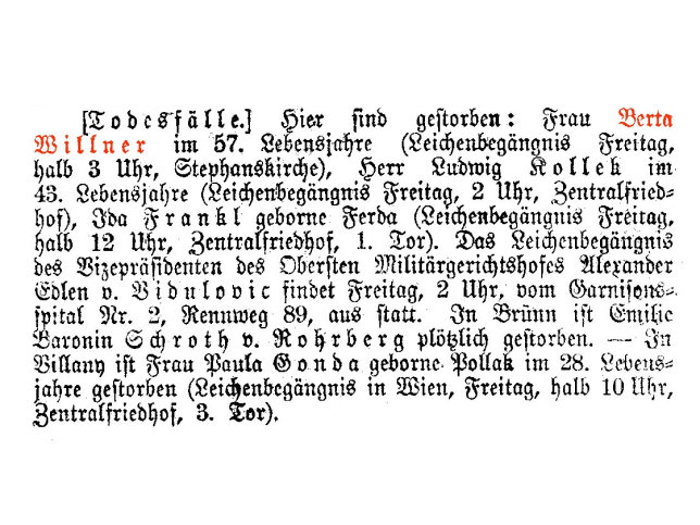 Berta Georgine Willner