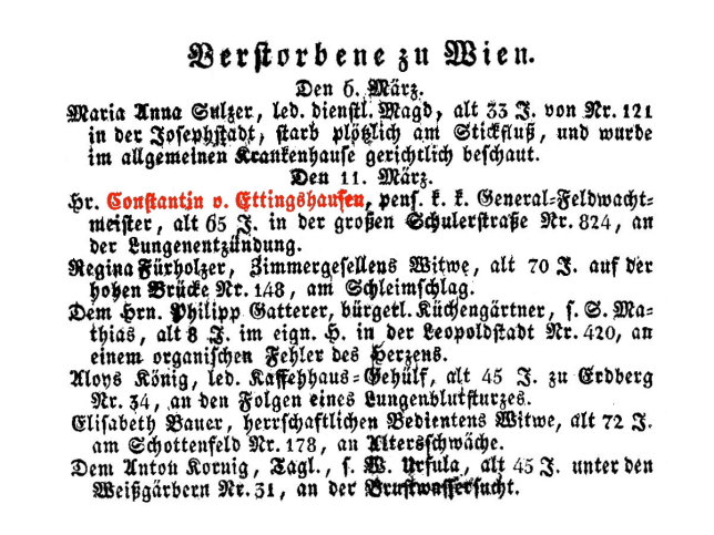 Constantin von Ettingshausen (Generalmajor)