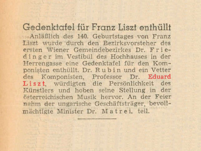 Dr. Eduard von Liszt jun. ( 1961)