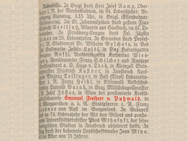Emanuel Freiherr von Pusswald