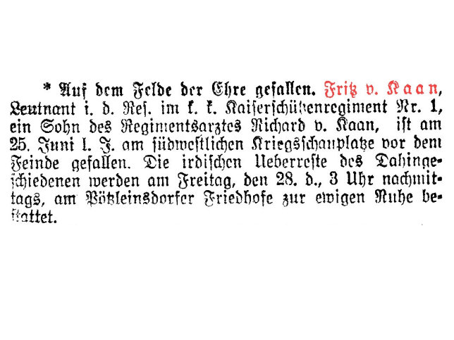 Friedrich Kaan Edler von Distelfingen