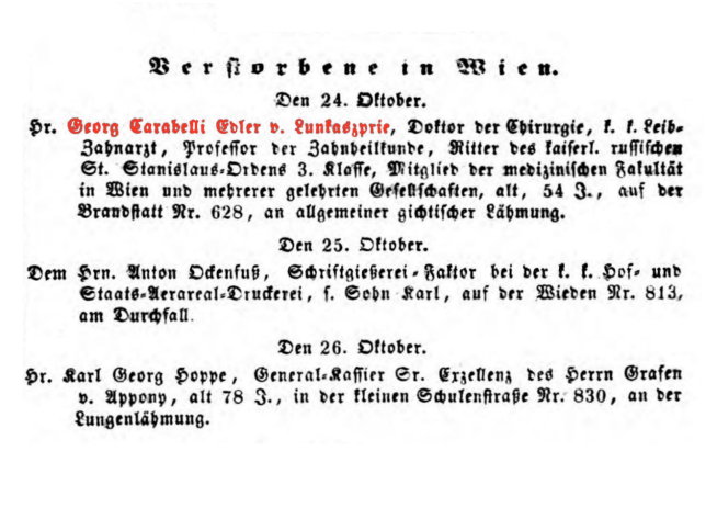 Georg Carabelli Edler von Lunkaszprie