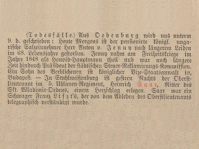Heinrich Freiherr von Saar