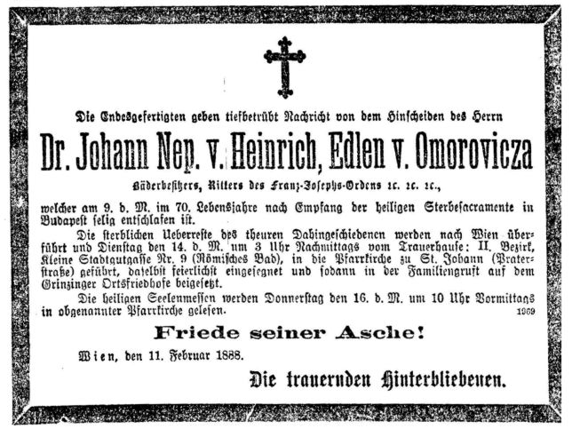 Johann Heinrich Edler von Omorovitza