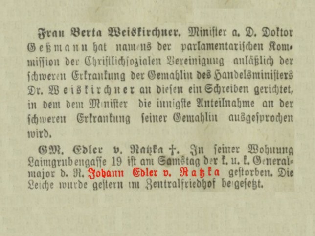 Johann von Ratzka