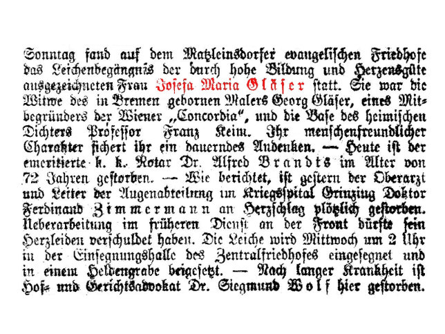 Josefa Maria Glaeser