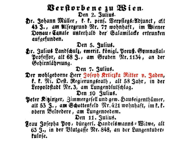 Joseph Krticzka von Jaden