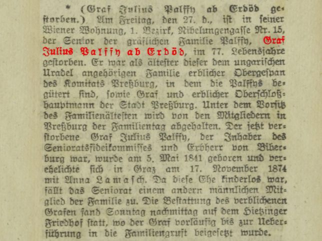 Graf Julius Plffy ab Erdd