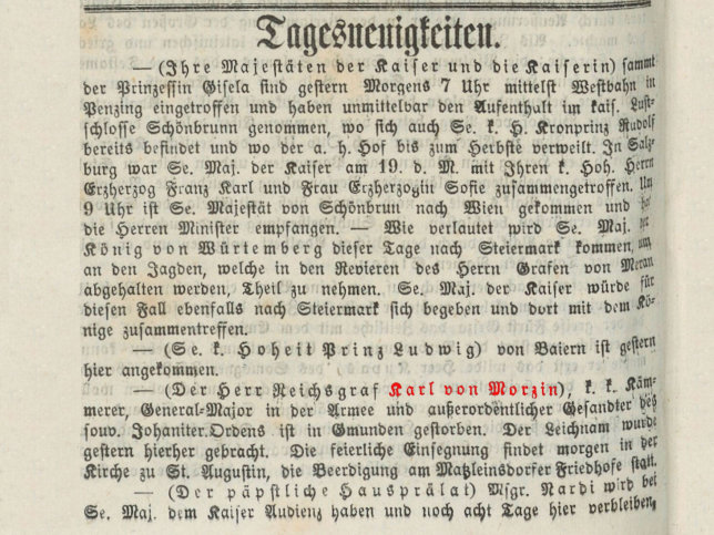 Karl von Morzin