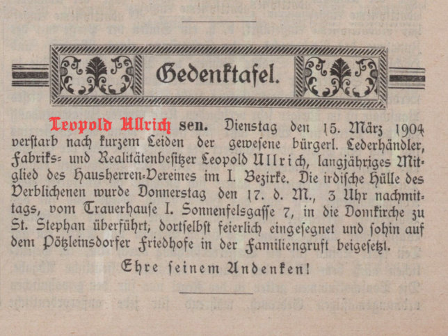 Leopold Ullrich sen.