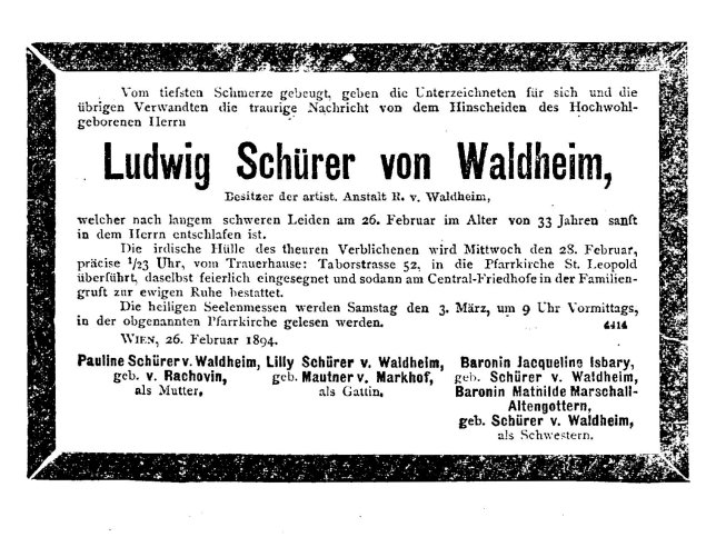 Ludwig Schrer von Waldheim