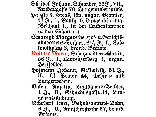 Marie Krmer, geb. Mully